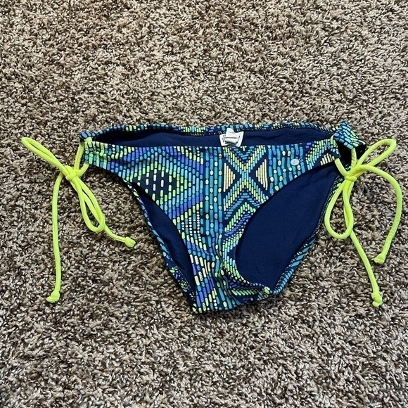 NWOT American eagle small Navy-blue Aztec swim bottom - Picture 1 of 3